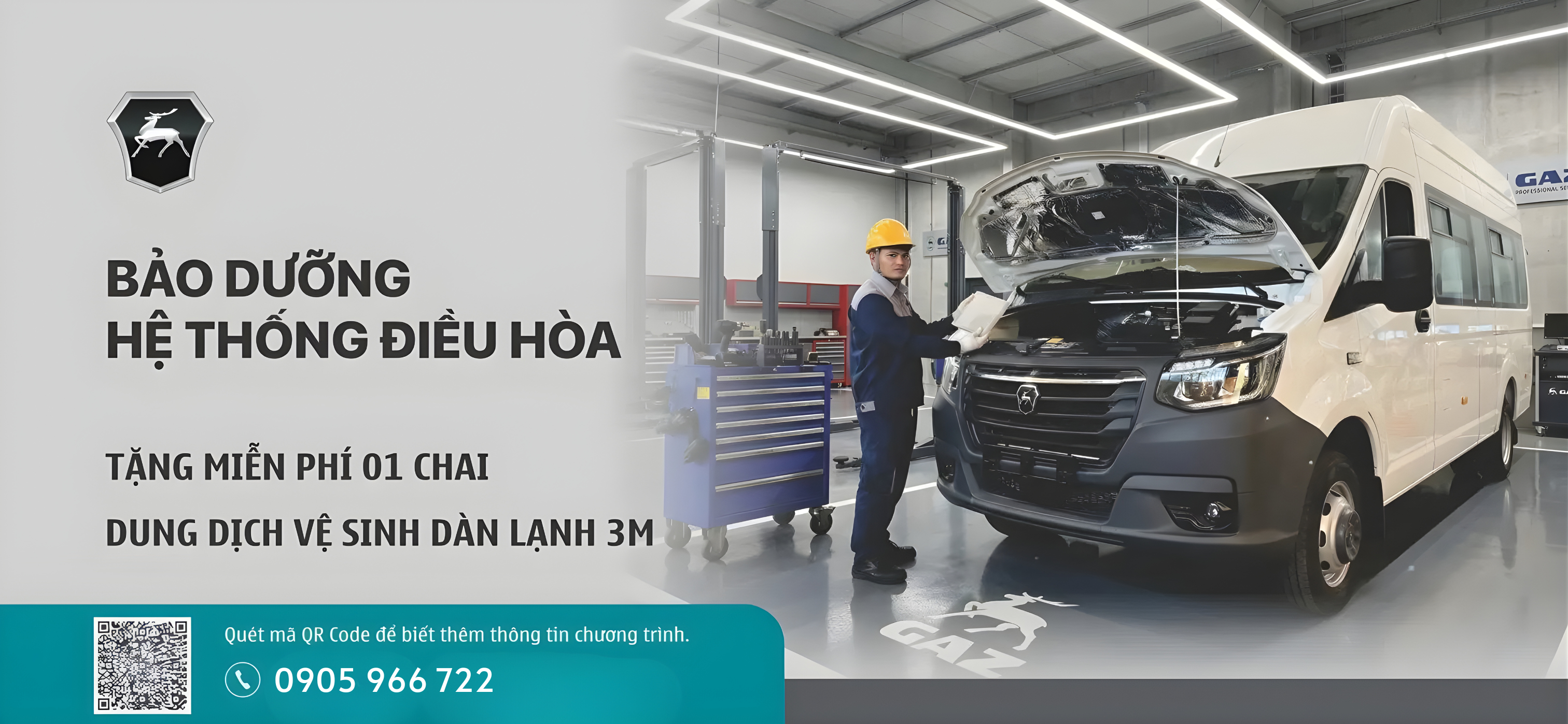 bảo dưỡng hệ thống điều h&ograve;a xe GAZ