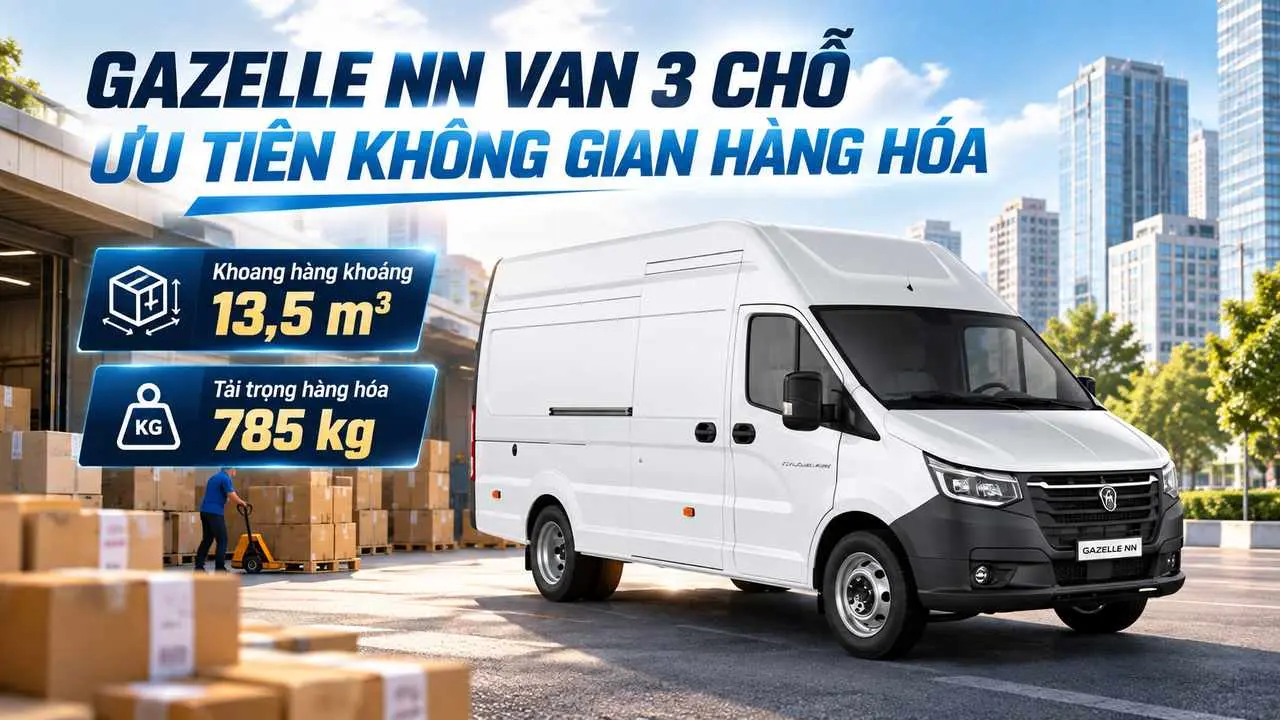 gazelle nn van 3 chỗ
