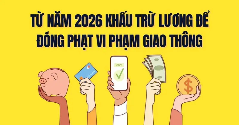 Khẩu trừ lương nộp phạt giao th&ocirc;ng